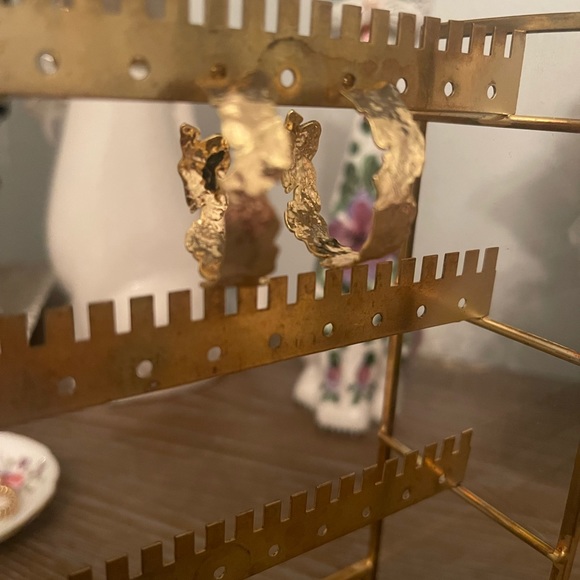 Small Gold Hoops - Picture 3 of 5